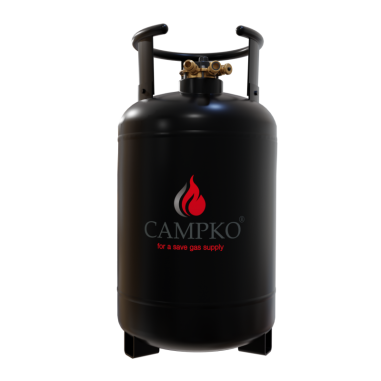 Pack CAMPKO Kit 2 Bouteilles GPL 30L Rechargeables + Jauges Bluetooth et afficheur Camping-Car
