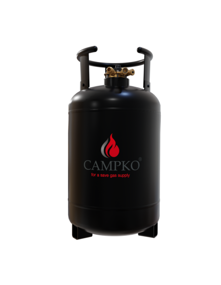 Pack CAMPKO Kit 2 Bouteilles GPL 30L Rechargeables + Jauges Bluetooth et afficheur Camping-Car