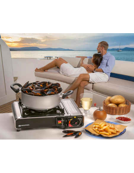 KEMPER Réchaud Gaz Camping Extra Intelligent Allumage Piezo
