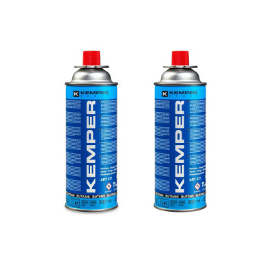 Pack KEMPER 2x Cartouches de Gaz Butane 227gr Camping