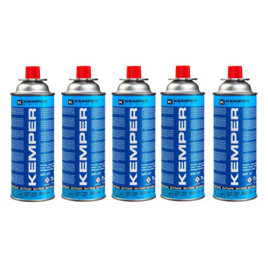 Pack KEMPER 5x CartoucheS de Gaz Butane 227gr Camping