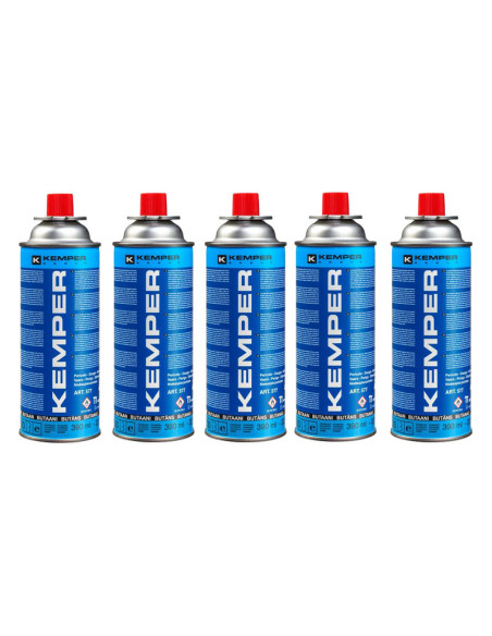 Pack KEMPER 5x CartoucheS de Gaz Butane 227gr Camping