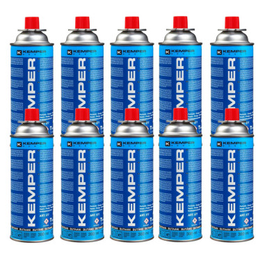 Pack KEMPER 10x Cartouches de Gaz Butane 227gr Camping