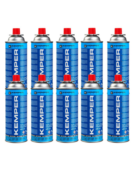 Pack KEMPER 10x Cartouches de Gaz Butane 227gr Camping