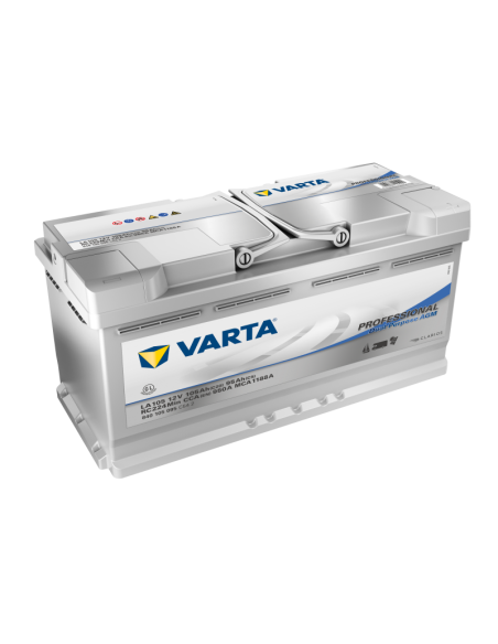 VARTA Batterie DUAL PURPOSE AGM Deep 800 Cycle 105Ah Camping-car Caravane Bateau