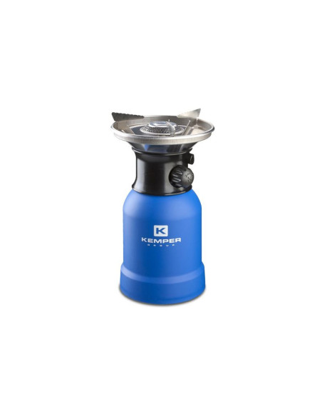 PACK KEMPER Rechaud Portable Gaz Camping + 5 Cartouches perçable 190gr gaz butane Camping
