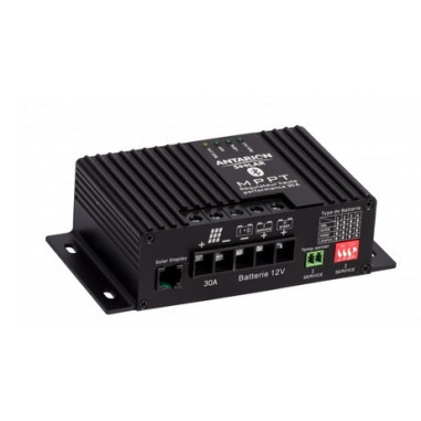 ANTARION Régulateur de charge pour panneau solaire MPPT30A Bluetooth + passe-toit + Dekasyl MS1 + lingette