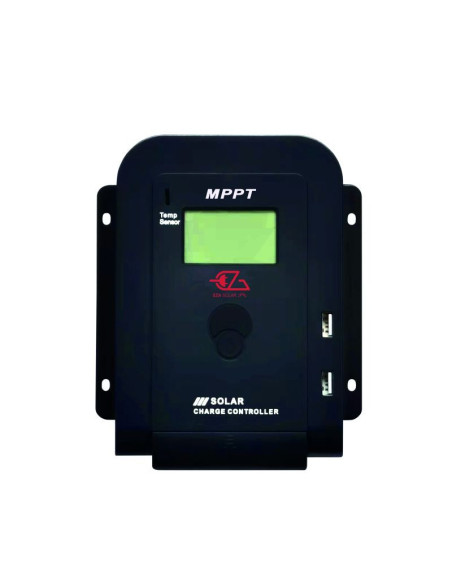 PACK EZA Panneau Solaire 130W Monocristallin + Régulateur Solaire MPPT LCD 10A + 3 M Kit Adhésif