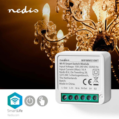NEDIS Commutateur D'alimentation SmartLife Wi-Fi 3680 W