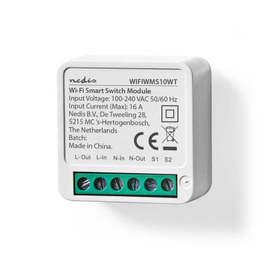 NEDIS Commutateur D'alimentation SmartLife Wi-Fi 3680 W