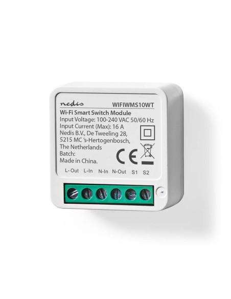 NEDIS Commutateur D'alimentation SmartLife Wi-Fi 3680 W