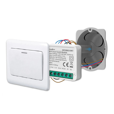 NEDIS Commutateur D'alimentation SmartLife Wi-Fi 3680 W