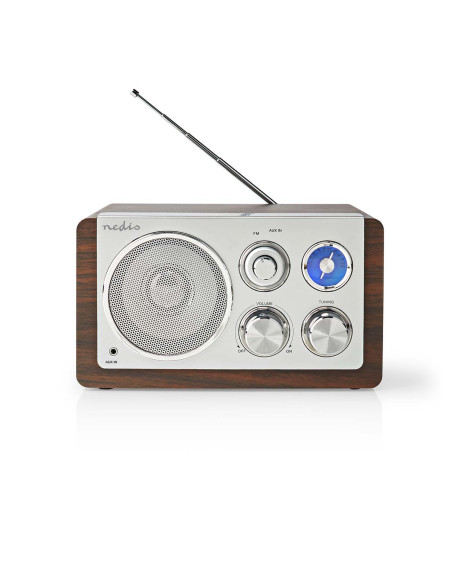 NEDIS Radio FM Conception de table FM Alimentation secteur Analogique