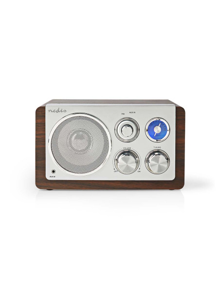NEDIS Radio FM Conception de table FM Alimentation secteur Analogique