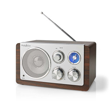 NEDIS Radio FM Conception de table FM Alimentation secteur Analogique