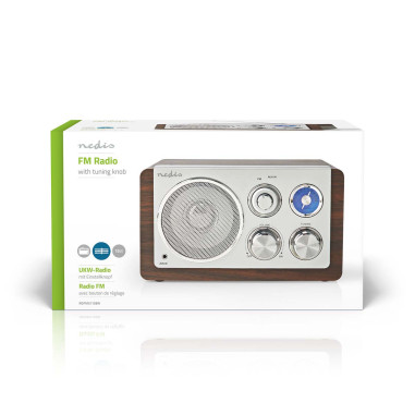 NEDIS Radio FM Conception de table FM Alimentation secteur Analogique