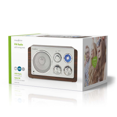 NEDIS Radio FM Conception de table FM Alimentation secteur Analogique