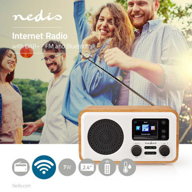 NEDIS Radio internet Conception de table Bluetooth/ Wi-Fi DAB+ / FM