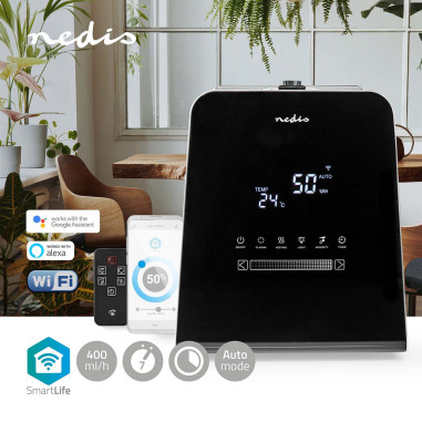 NEDIS Humidificateur SmartLife 30W Avec Brume Fraîche et Chaude