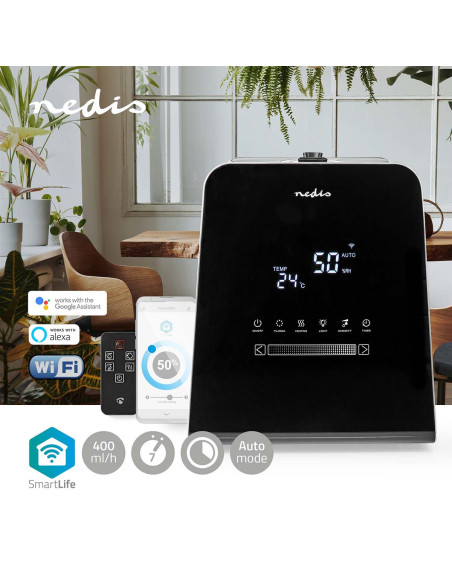 NEDIS Humidificateur SmartLife 30W Avec Brume Fraîche et Chaude