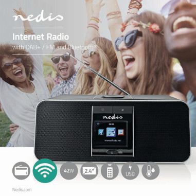 NEDIS Radio internet Conception de table  Bluetooth/ Wi-Fi  DAB+ / FM
