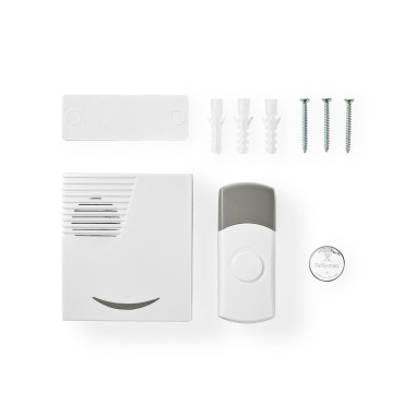 NEDIS Kit de Sonnette Sans Fil Alimenté par Piles 36 Mélodies