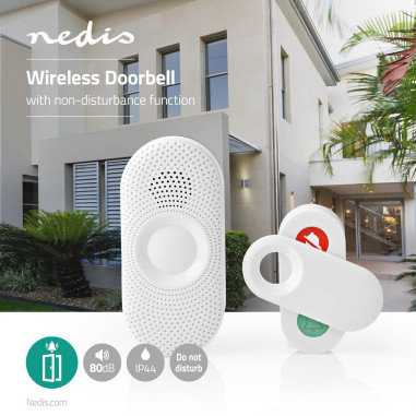 NEDIS Kit De Sonnette Sans Fil Alimentation Secteur 220 - 240 V