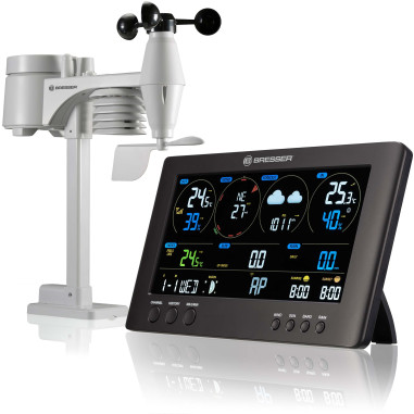 BRESSER Centrale Météo Wi-fi ClearView avec Capteur 7 en 1