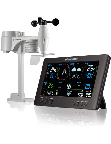 BRESSER Centrale Météo Wi-fi ClearView avec Capteur 7 en 1