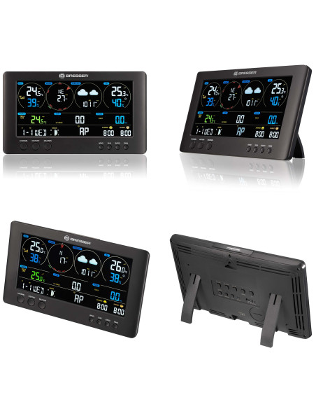 BRESSER Centrale Météo Wi-fi ClearView avec Capteur 7 en 1