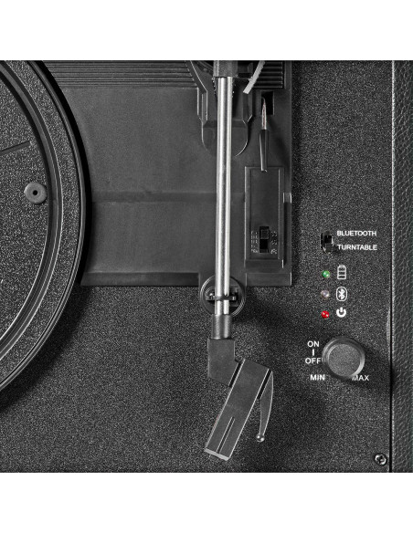 NEDIS Platine Vinyle Bluetooth  33 / 45 / 78 t/min  Courroie