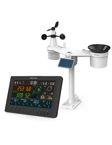 BRESSER Station Météo 7 en 1 Air-mon Wi-fi Avec Moniteur de la Qualité de l'air