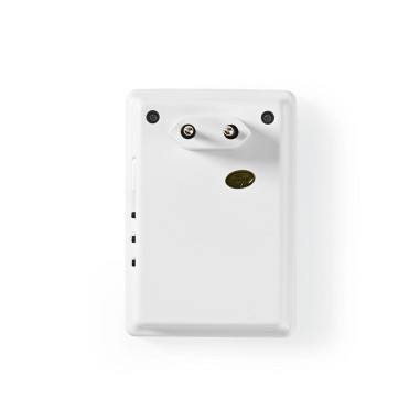 NEDIS Kit de Sonnette Sans Fil Blanc Alimentation Secteur Portée 300m