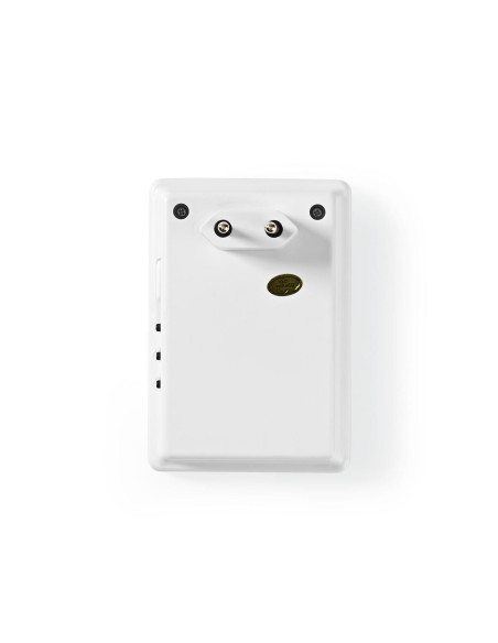 NEDIS Kit de Sonnette Sans Fil Blanc Alimentation Secteur Portée 300m