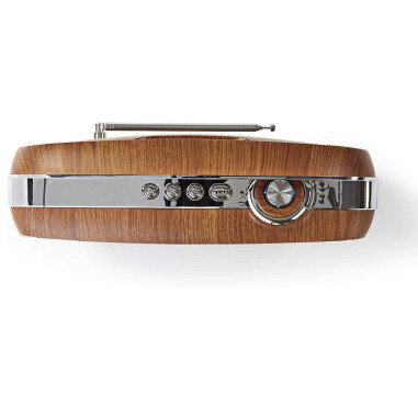 Radio DAB+ Numérique 60W FM Bluetooth Marron/Argent