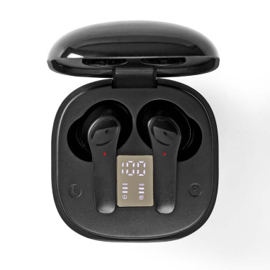 NEDIS Écouteurs sans fil Bluetooth 3 paires d'embouts (S/M/L)
