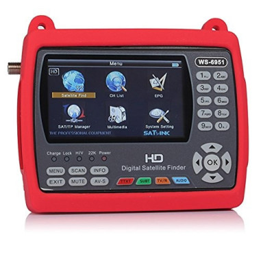 SATLINK WS6951 HD Mesureur de Champ Satellite DVB-S2 Ecran 4.3" Couleur TFT