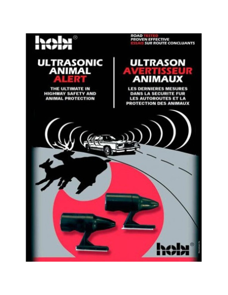 3 LOT DE 2 x HOBI 100% Original AVERTISSEUR À ULTRASONS REPOUSSE GIBIER Sifflets Ultrasons Anti Collision Voiture