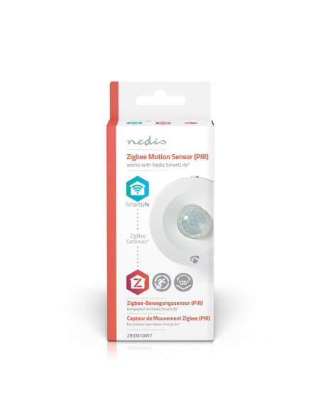 NEDIS Détecteur De Mouvement SmartLife Zigbee 3.0 Alimenté Par Pile IP20