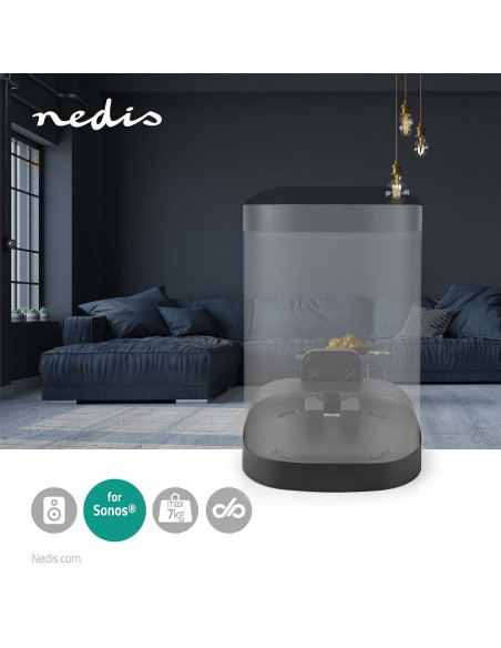 NEDIS Support Enceinte Mural Fixe 7kg Max Support Montage Amovible