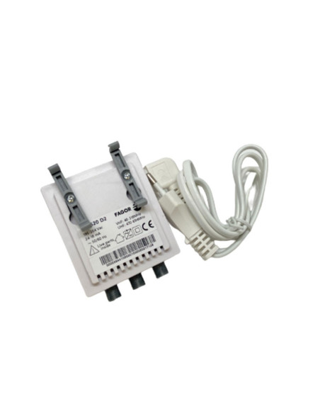 FAGOR AD620 Amplificateur TNT Intérieur 2 Sorties Ampli Appartement Antenne Rateau Fixation RAI DIN
