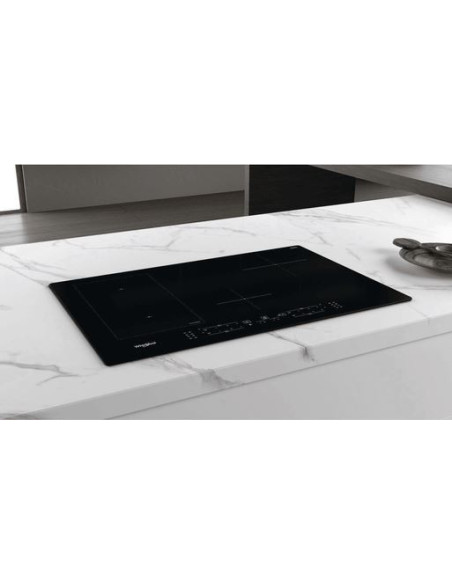 WHIRLPOOL Plaque de cuisson induction 4 foyers verre vitrocéramique 7200W