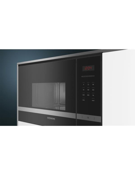 SIEMENS Micro-ondes encastrable 20L 800W inox