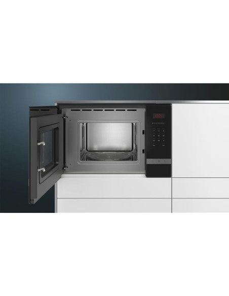 SIEMENS Micro-ondes encastrable 20L 800W inox