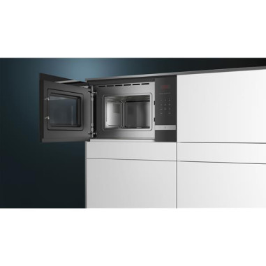 SIEMENS Micro-ondes encastrable 20L 800W inox