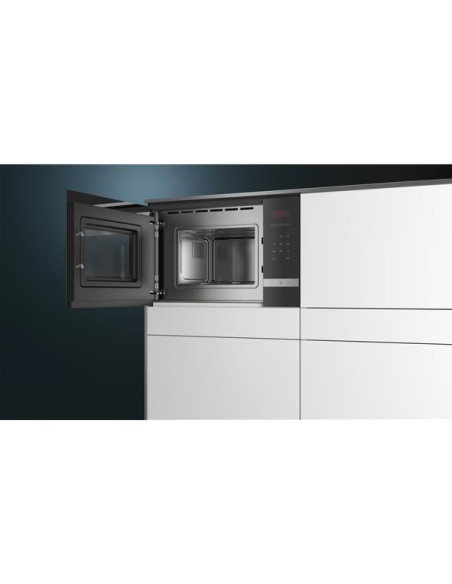 SIEMENS Micro-ondes encastrable 20L 800W inox