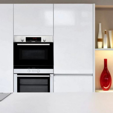 BOSCH Four Micro-ondes encastrable 44L 5 puissance 900W inox