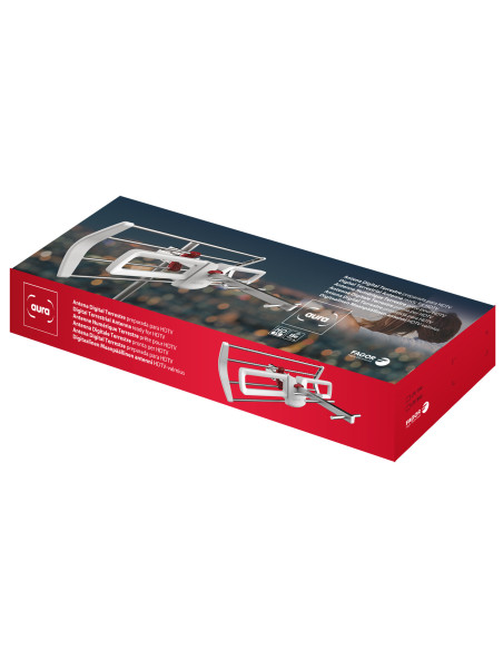 FAGOR AURA D2 Antenne TNT Mini Gain 12dB LTE 5G (C21-48) Rateau TV UHF Terrestre