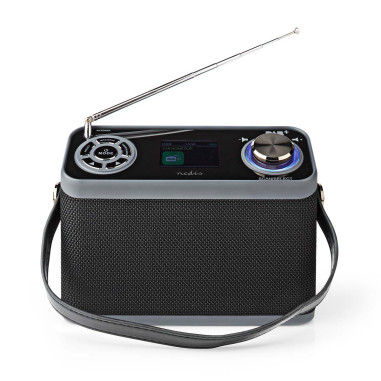 NEDIS Radio DAB+ Conception de table DAB+/FM 2.4 Écran couleur
