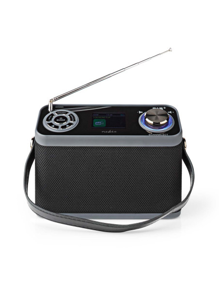 NEDIS Radio DAB+ Conception de table DAB+/FM 2.4 Écran couleur